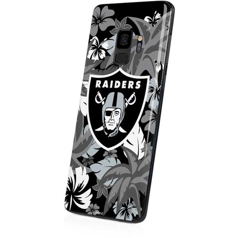 NFL Las Vegas Raiders Tropical Print Galaxy S9 Skin